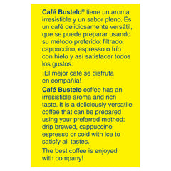 Cafe Bustelo aroma rising from a steaming cup of bold coffee.