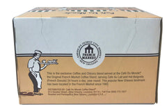 Cafe Du Monde strong rich brew pour highlights bold chicory notes.