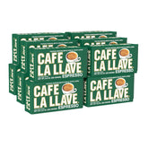Cafe La Llave dark roast espresso bricks pack preserving freshness for quick brews.