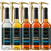 Café Le Rou vanilla sugar-free syrup bottle enhances coffee flavor without calories.
