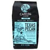 Cafe Ole Roasting Plant Texas Pecan Ground Coffee 3-pack front view for home brewing