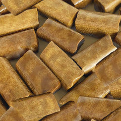 Cafe Quindio coffee caramels on a plate for snacking.