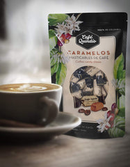 Cafe Quindio woman-owned brand highlighted on packaging.