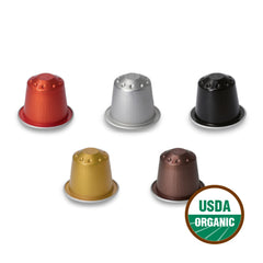 Cafe Romano ristretto pod shot highlights intense flavor in a quick sip.