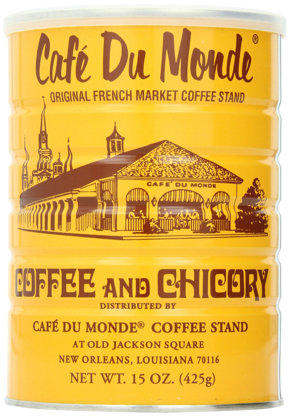 Cafe Du Monde coffee and chicory 15oz can, rich aroma for your morning ritual