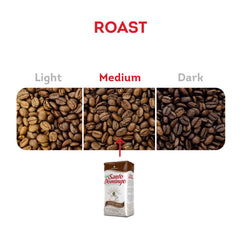 Aroma of caramel, vanilla, and hazelnut in Café Santo Domingo