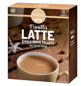Cafe Tastlé vanilla latte single-serve cup for a quick morning pick-me-up