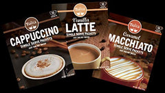 Cafe Tastlé vanilla latte steaming cup ideal for cozy moments