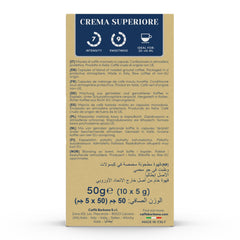 Caffè Borbone Crema Superiore airtight aluminum shell close up
