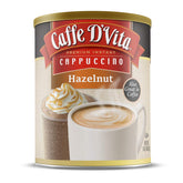 Caffe D'Vita Hazelnut Cappuccino Can delivers warm aroma for cozy mornings.