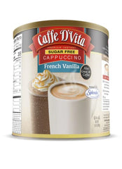 Caffe D'Vita sugar free French vanilla cappuccino can shows premium flavor and convenience