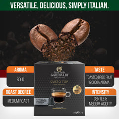 Caffe Garibaldi espresso cup pour captures deep notes and balanced aftertaste.
