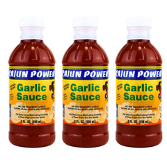 Cajun Power garlic sauce Original bottle for everyday Cajun cooking and dipping.