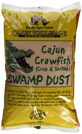 Cajun Wholesale Swamp Dust ready for crawfish boils, enhancing aroma and flavor.