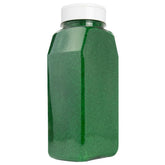 Cake Mate Christmas Green sanding sugar with easy pour lid for cake decoration.