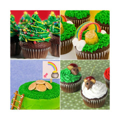 Cake Mate red icing tube helps create bold holiday designs on treats.