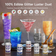 CAKESTAR edible glitter dust decorates cakes and cupcakes with a shimmering finish.