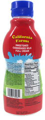 Dessert served with Califia Farms condensed milk topping adding creamy richness.