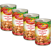 California Garden Bajela large fava beans can front view, ready to heat and serve for quick meals