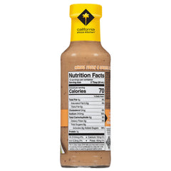 California Pizza Kitchen Thai Dressing pour highlights creamy texture for salads and bowls
