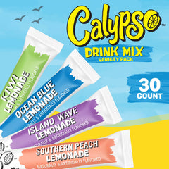Calypso Singles To Go Southern Peach lemonade packet offers bright taste with low calories.