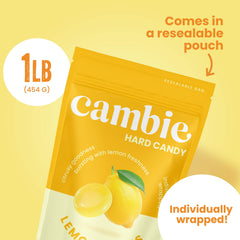 Cambie Lemon Drops after-dinner snack with bright lemon flavor