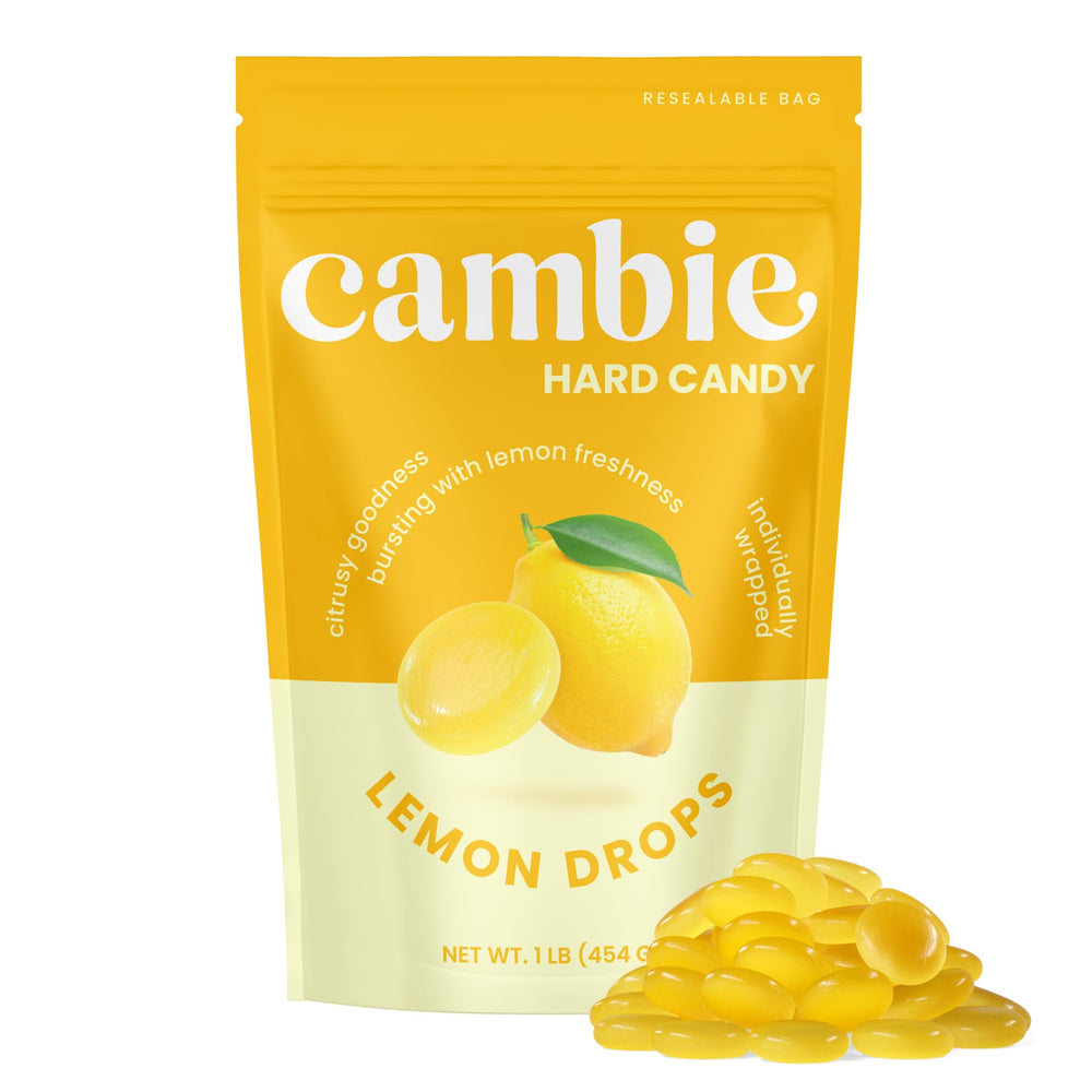 Cambie Lemon Drops hard candy in 1 lb pack for easy sharing
