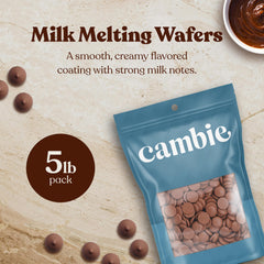 Silky Merckens milk chocolate texture for glossy coating