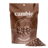 Cambie Merckens milk melts in a bowl showing smooth melting for dipping and coating