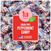 Cambie sugar-free peppermint hard candy, individually wrapped for on-the-go breath freshening.