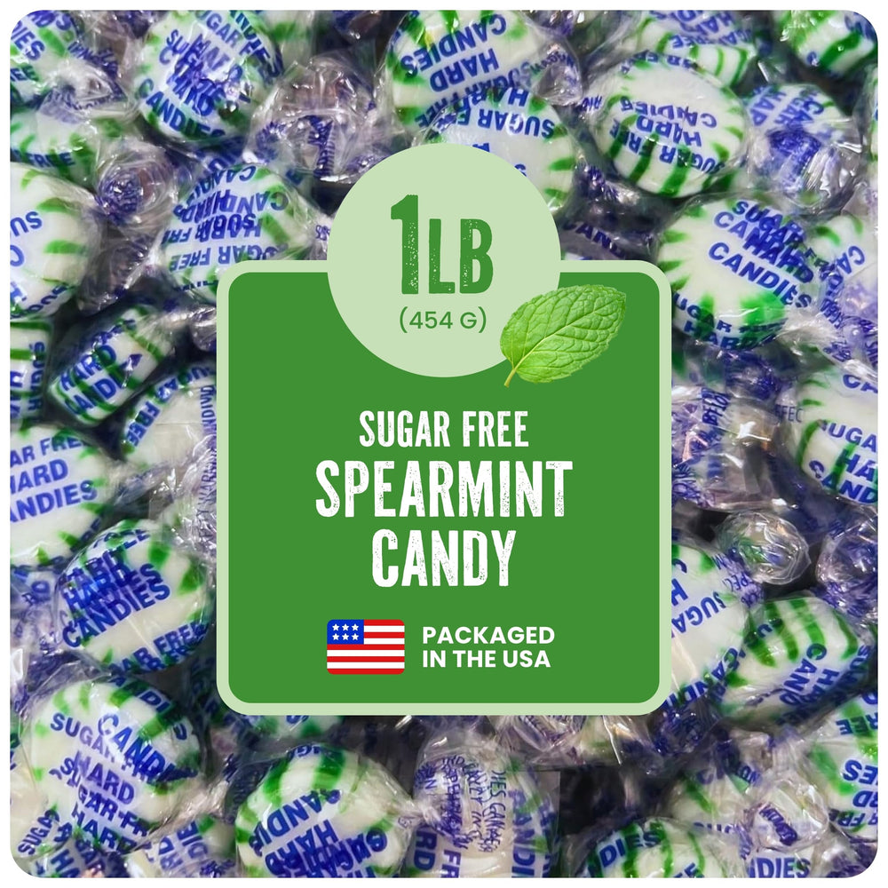 Cambie Sugar Free Hard Candy spearmint piece for fresh breath on the go