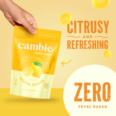 Cambie lemon drops on office desk for a quick, guilt-free pick-me-up