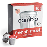 Cambio Roasters French Dark Roast aluminum pod — bold aroma and cocoa finish