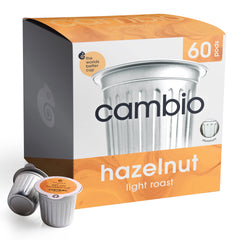 Cambio Roasters Hazelnut Light Roast pod pack ready for an at-home brew