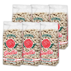 Camellia Brand Cannellini beans in packaging — versatile base for soups and salads.