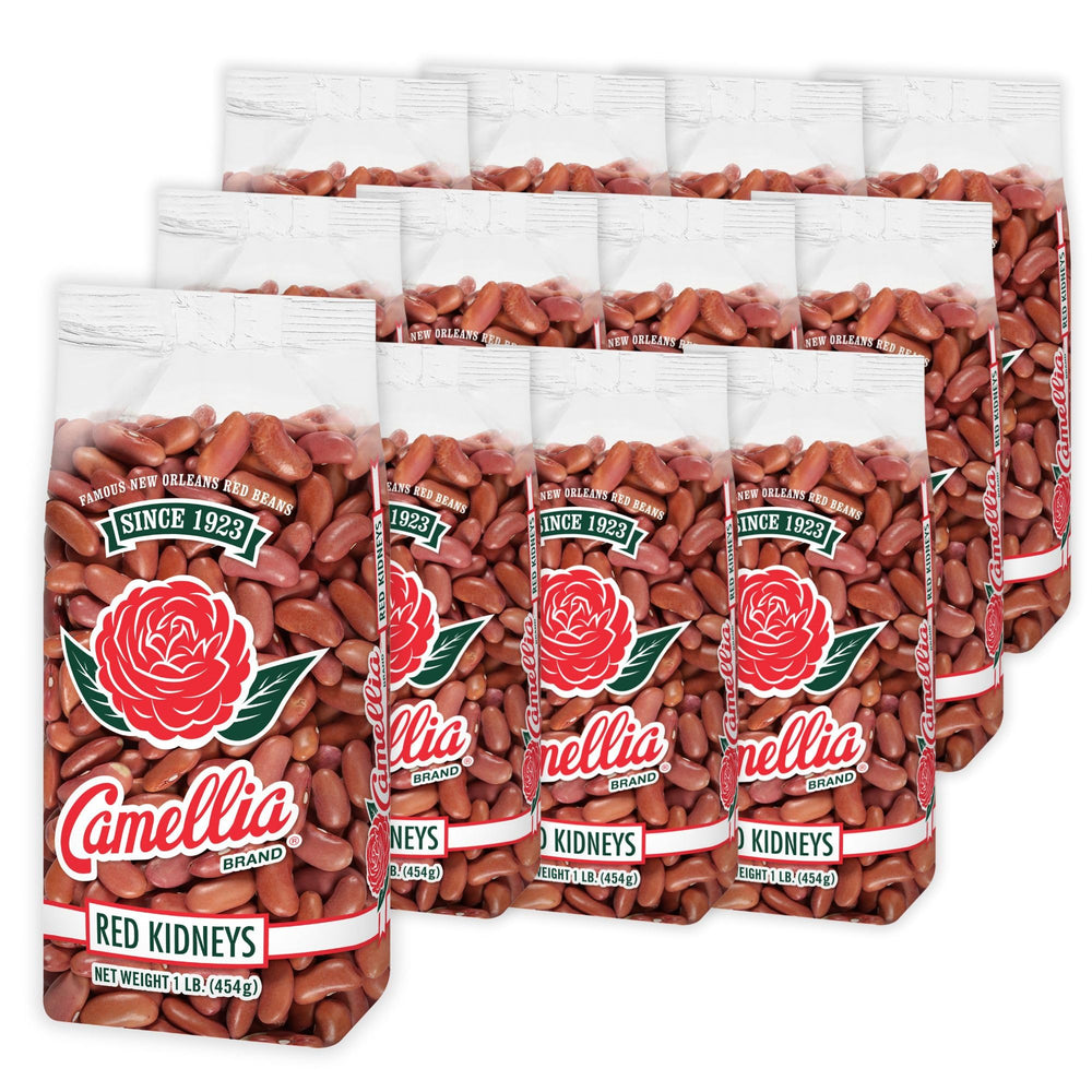 Camellia Brand dried red kidney beans in a bag, premium quality for flavorful meals.