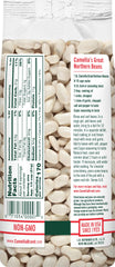 Camellia Brand Great Northern beans close-up texture highlighting creamy interior.