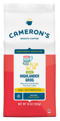 Camerons Coffee decaf Highlander Grog 10oz front label