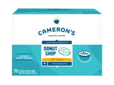 Cameron's Coffee Donut Shop pods box ready for a quick morning brew.