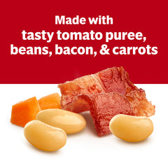 Natural smoke flavoring adds depth to Campbell's Bean With Bacon Soup.