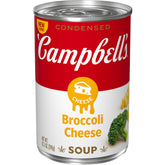 Campbell's Broccoli Cheese Soup can opened, quick cozy meal
