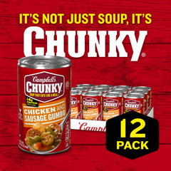 Campbell's Chunky Gumbo Andouille sausage in rich sauce enhances flavor.