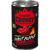 Campbell's Chunky Ghost Pepper Chicken Noodle Soup can ready to heat