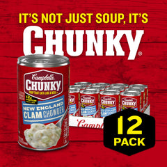 Heat Campbell's Chunky chowder over a campfire for warm, easy outdoor meals.
