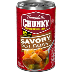 Campbell's Chunky Savory Pot Roast Soup can ready-to-serve meal option