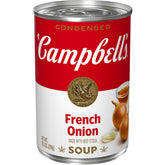 Campbell's Condensed French Onion Soup can—quick flavor base for meals.