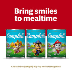 Campbell's Condensed Kids Soup cooking steps illustrate fast meal prep