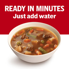 Campbell's soup served with crackers, highlighting pairing ideas and convenience.