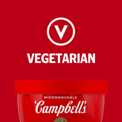 Campbell's Creamy Tomato Soup texture close-up, creamy tomato flavor ideal for a quick lunch