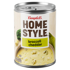 Campbell's Homestyle Broccoli Cheddar Soup can ready to heat for a cozy meal